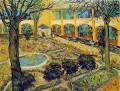The Courtyard of the Hospital in Arles Vincent van Gogh